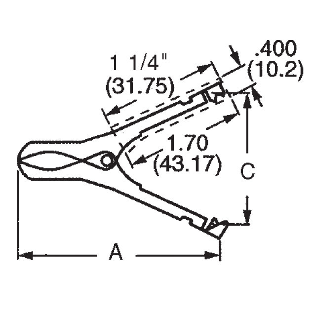 BU-46A-2 Mueller Electric Co  Prüfklemmen – Alligator, Krokodil, Hochleistungsklemmen